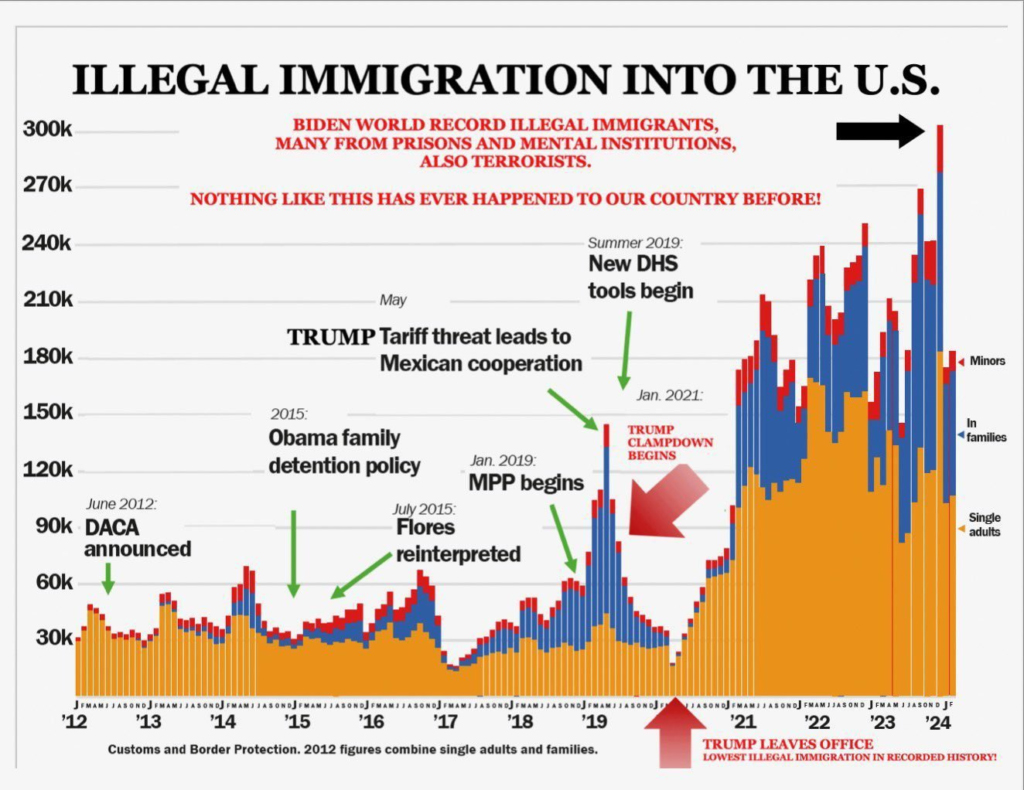 Illegal Immigrants into US